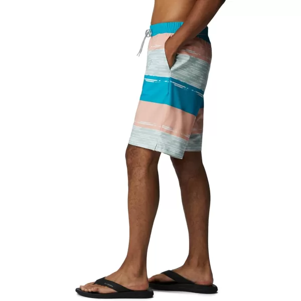 Columbia Mens Super Slack Tide Hybrid Water ShortCool Green Ikat Rainbow