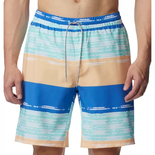 Columbia Mens Super Slack Tide Hybrid Water ShortVivid Blue Ikat Rainbow