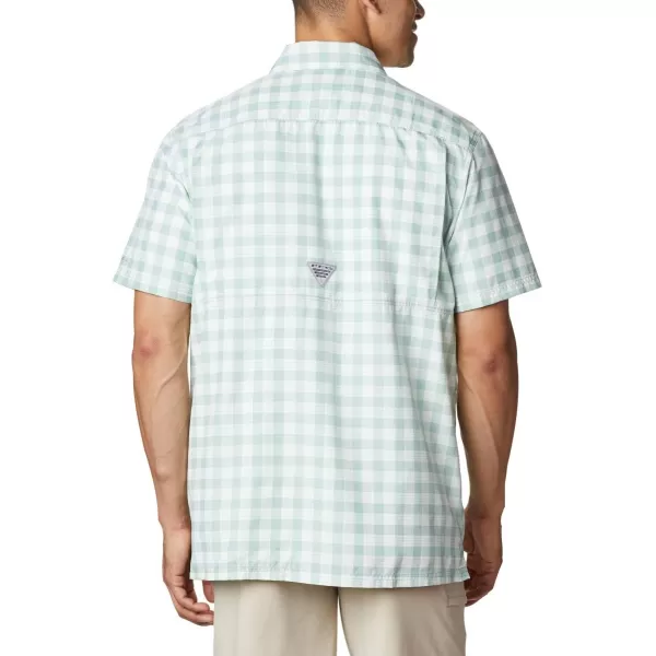 Columbia Mens Super Slack Tide ShirtAqua Tone Palaka Plaid