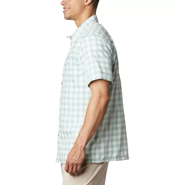 Columbia Mens Super Slack Tide ShirtAqua Tone Palaka Plaid