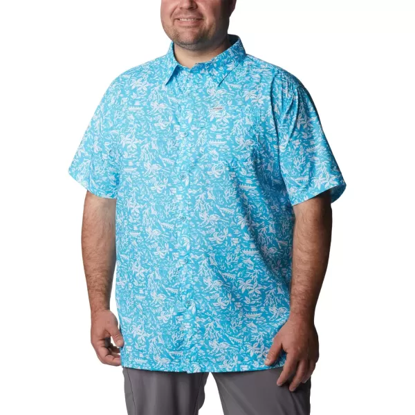 Columbia Mens Super Slack Tide ShirtAtoll Kona Print