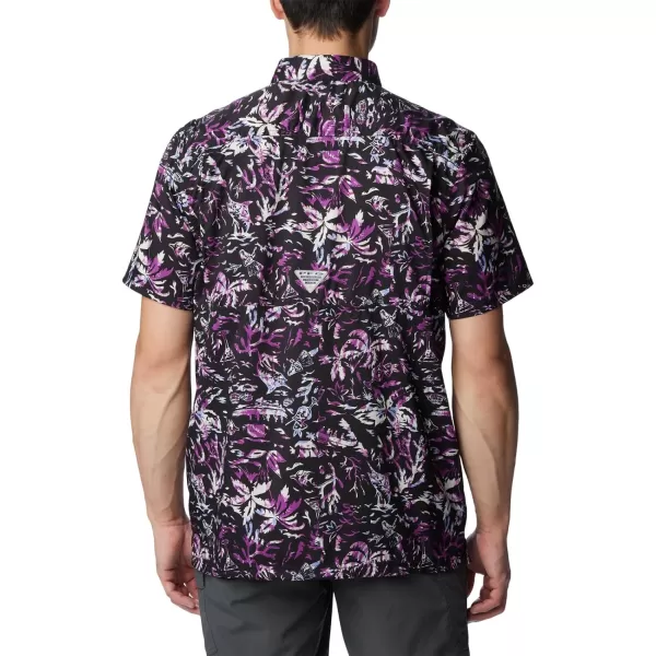 Columbia Mens Super Slack Tide ShirtBlack Kona Kraze Print