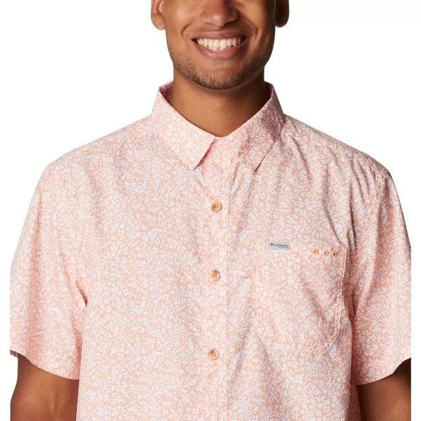 Columbia Mens Super Slack Tide ShirtBright Nectar Deepsea Medley