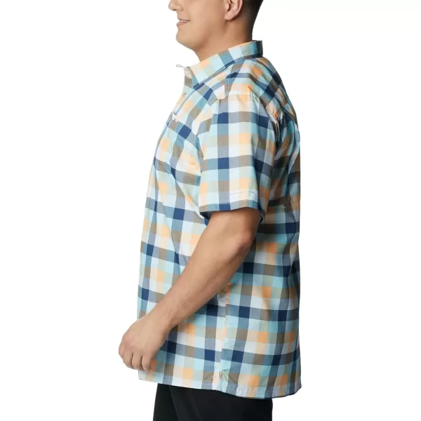 Columbia Mens Super Slack Tide ShirtBright Nectar Multi Gingham