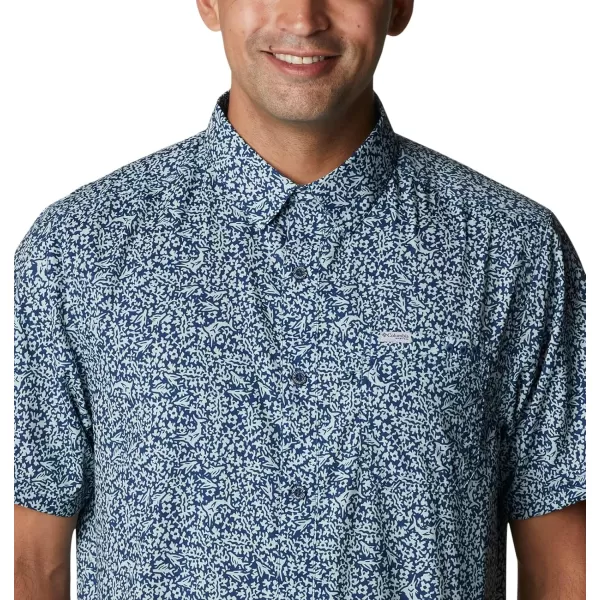 Columbia Mens Super Slack Tide ShirtCarbon Deepsea Medley