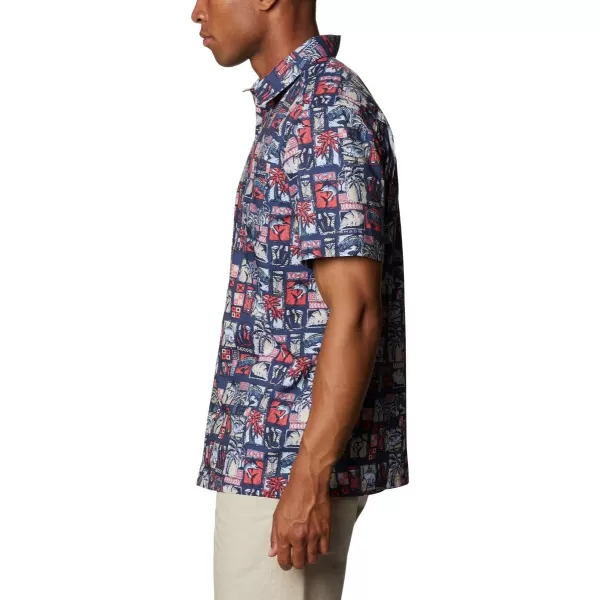 Columbia Mens Super Slack Tide ShirtCarbon Martinis and Lies Print