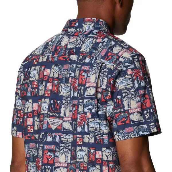 Columbia Mens Super Slack Tide ShirtCarbon Martinis and Lies Print