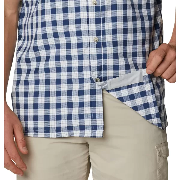 Columbia Mens Super Slack Tide ShirtCarbon Palaka Plaid