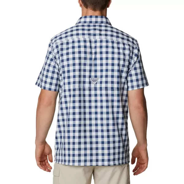 Columbia Mens Super Slack Tide ShirtCarbon Palaka Plaid