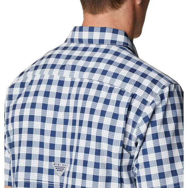 Columbia Mens Super Slack Tide ShirtCarbon Palaka Plaid