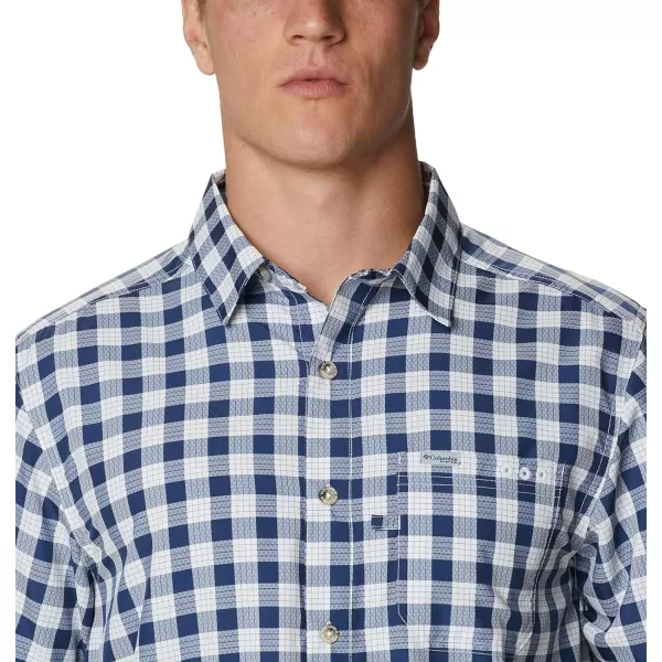 Columbia Mens Super Slack Tide ShirtCarbon Palaka Plaid