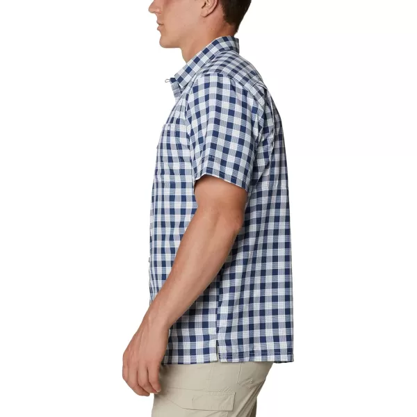 Columbia Mens Super Slack Tide ShirtCarbon Palaka Plaid