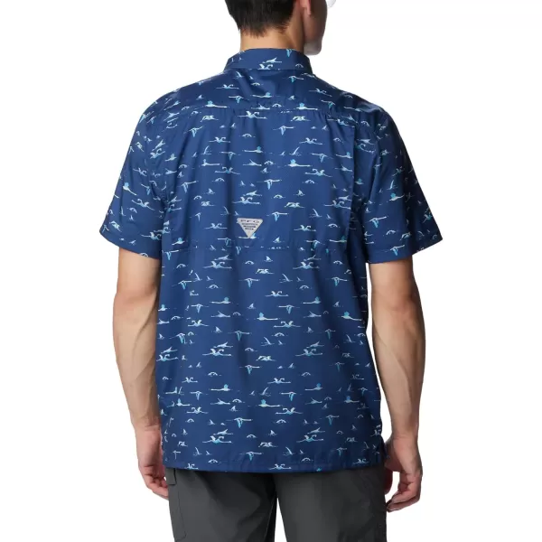 Columbia Mens Super Slack Tide ShirtCarbon Tailfins Print