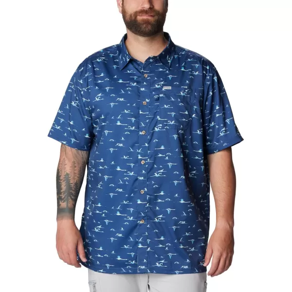 Columbia Mens Super Slack Tide ShirtCarbon Tailfins Print