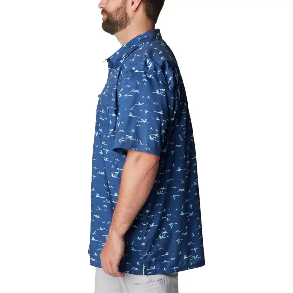 Columbia Mens Super Slack Tide ShirtCarbon Tailfins Print