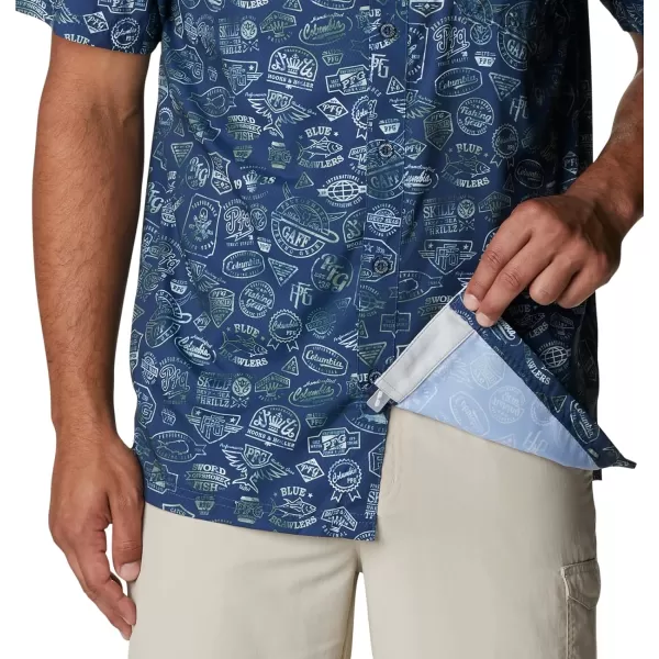 Columbia Mens Super Slack Tide ShirtCarbon Tye Dye Print