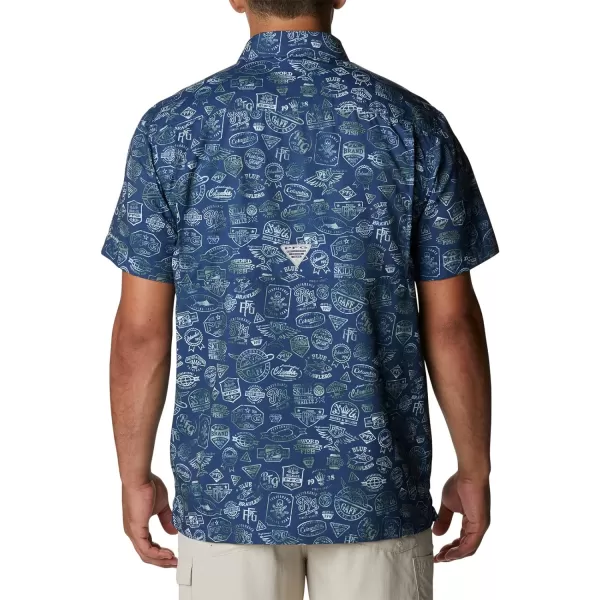 Columbia Mens Super Slack Tide ShirtCarbon Tye Dye Print