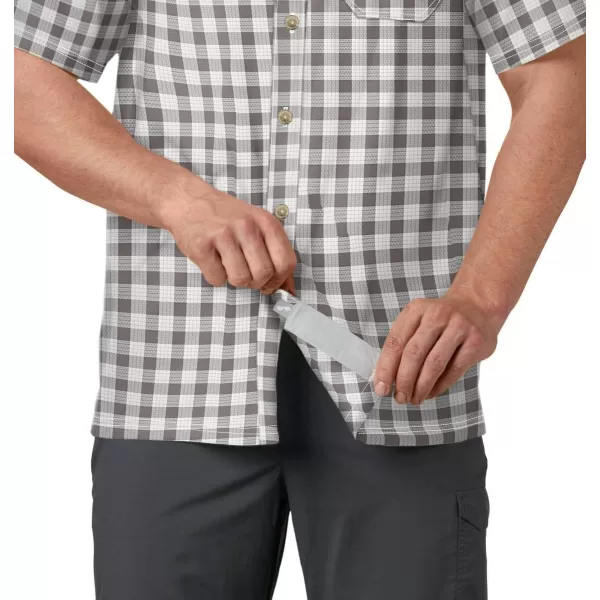 Columbia Mens Super Slack Tide ShirtCity Grey Palaka Plaid