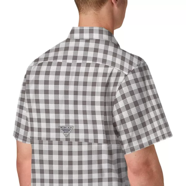 Columbia Mens Super Slack Tide ShirtCity Grey Palaka Plaid