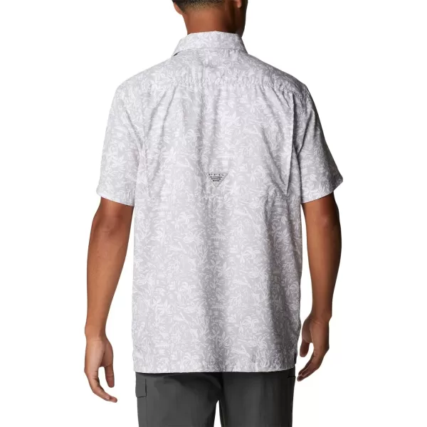 Columbia Mens Super Slack Tide ShirtCool Grey Kona Print