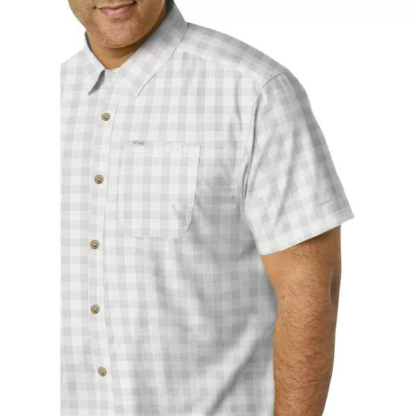 Columbia Mens Super Slack Tide ShirtCool Grey Palaka Plaid