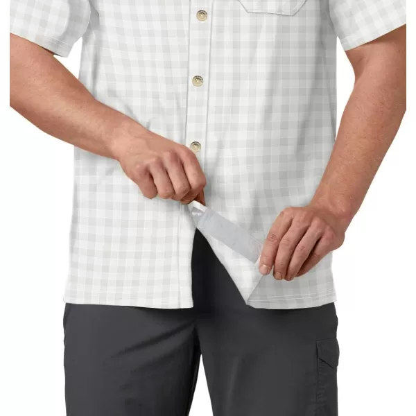 Columbia Mens Super Slack Tide ShirtCool Grey Palaka Plaid