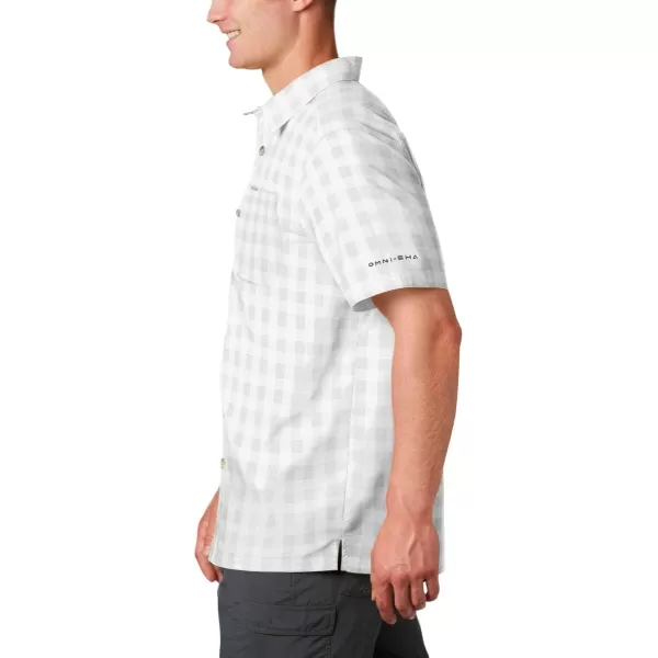 Columbia Mens Super Slack Tide ShirtCool Grey Palaka Plaid