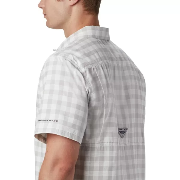 Columbia Mens Super Slack Tide ShirtCool Grey Palaka Plaid