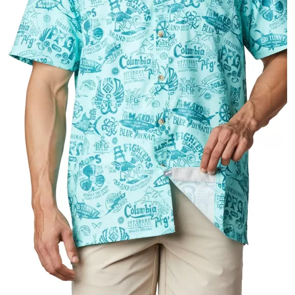 Columbia Mens Super Slack Tide ShirtGulf Stream Nautical Tales Print