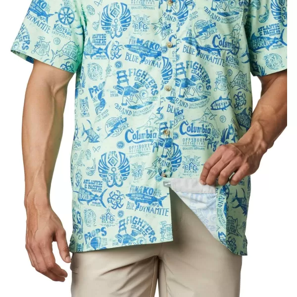 Columbia Mens Super Slack Tide ShirtKey WestNautical Tales Print