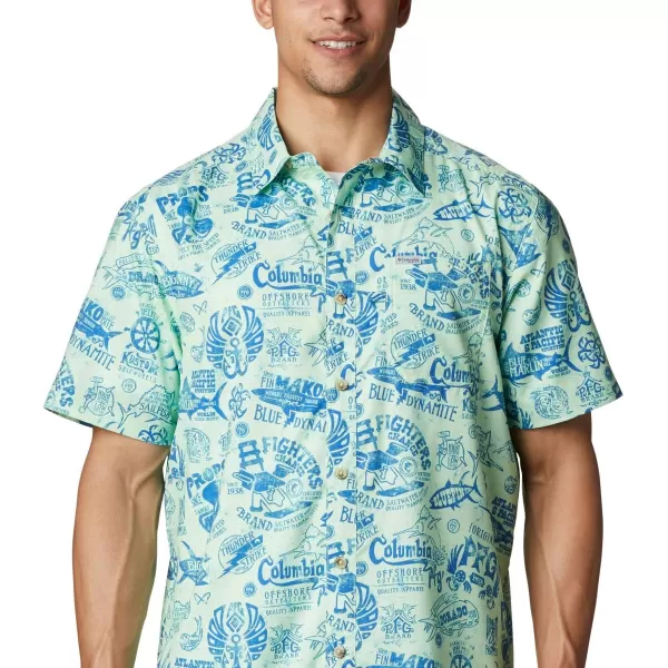 Columbia Mens Super Slack Tide ShirtKey WestNautical Tales Print