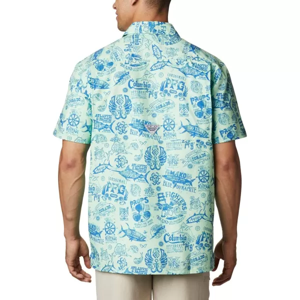 Columbia Mens Super Slack Tide ShirtKey WestNautical Tales Print