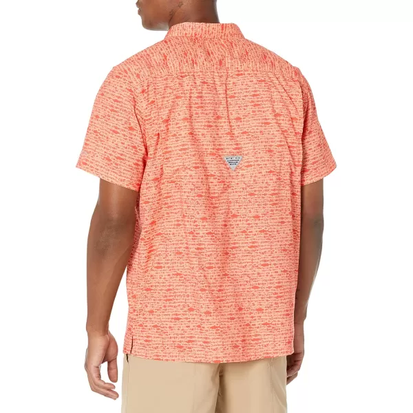 Columbia Mens Super Slack Tide ShirtLight Coral Tallyfish