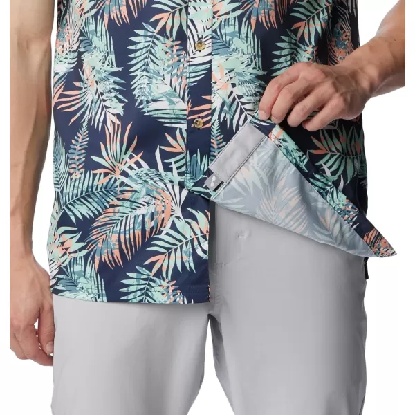 Columbia Mens Super Slack Tide ShirtMint Cay Tunatropic Print