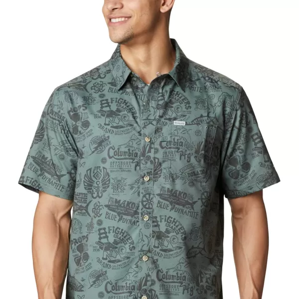Columbia Mens Super Slack Tide ShirtPondNautical Tales Print
