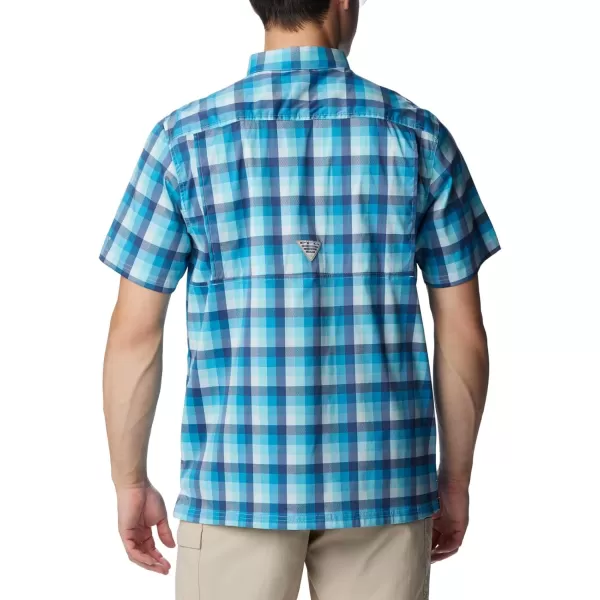 Columbia Mens Super Slack Tide ShirtPool Mid Gingham