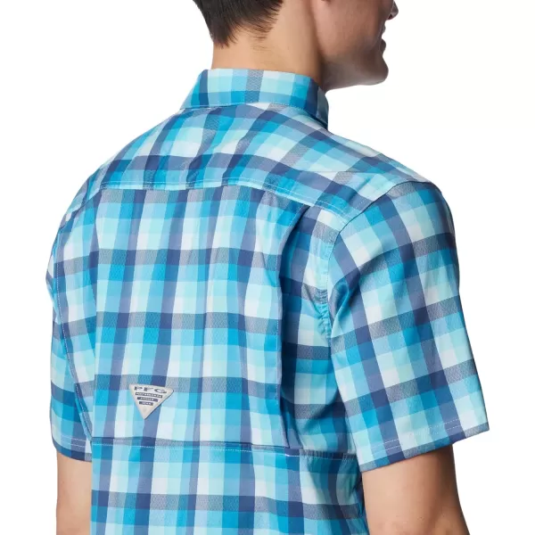 Columbia Mens Super Slack Tide ShirtPool Mid Gingham