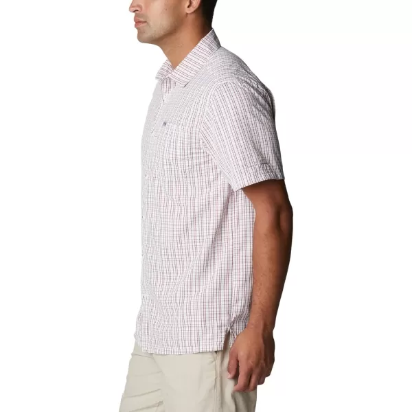 Columbia Mens Super Slack Tide ShirtRed Jasper Gulf Grid