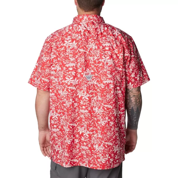 Columbia Mens Super Slack Tide ShirtRed Spark Kona Kalikimaka Print