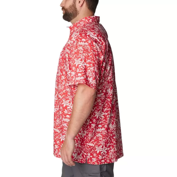 Columbia Mens Super Slack Tide ShirtRed Spark Kona Kalikimaka Print