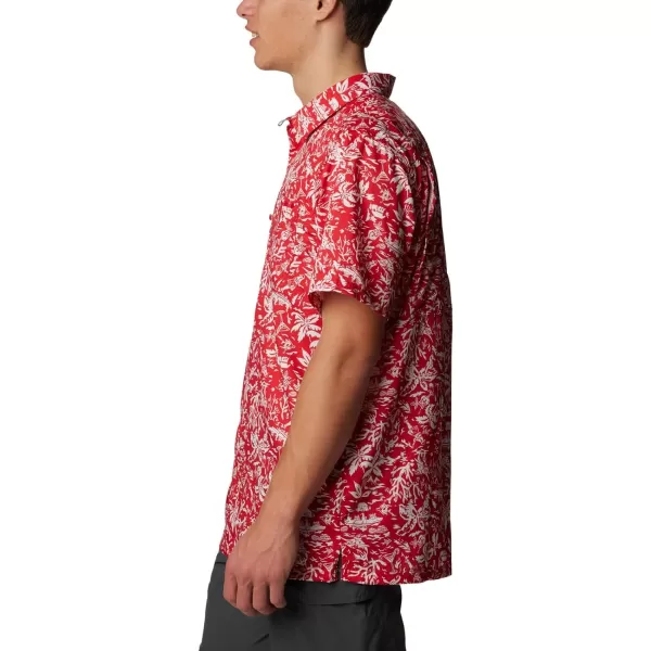 Columbia Mens Super Slack Tide ShirtRed Spark Kona Kalikimaka Print