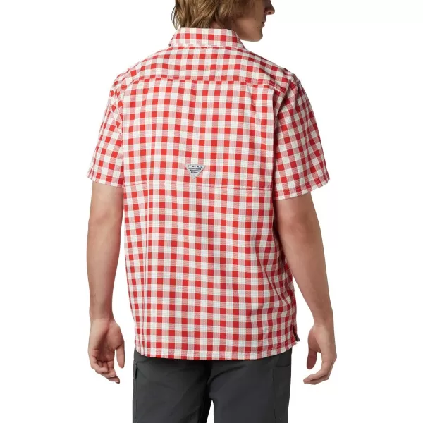 Columbia Mens Super Slack Tide ShirtRed Spark Palaka Plaid