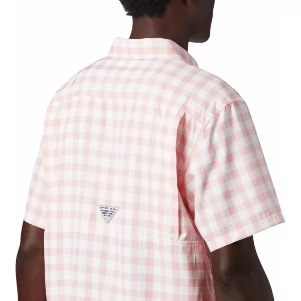 Columbia Mens Super Slack Tide ShirtSorbet Palaka Plaid