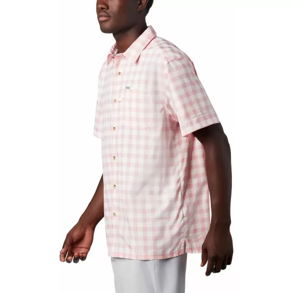 Columbia Mens Super Slack Tide ShirtSorbet Palaka Plaid