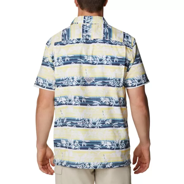 Columbia Mens Super Slack Tide ShirtSun Glow Ombre Fish Stripe