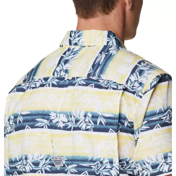 Columbia Mens Super Slack Tide ShirtSun Glow Ombre Fish Stripe