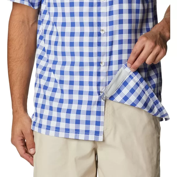 Columbia Mens Super Slack Tide ShirtTanzanite Palaka Plaid