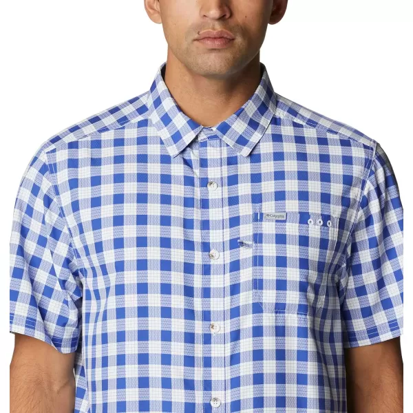 Columbia Mens Super Slack Tide ShirtTanzanite Palaka Plaid