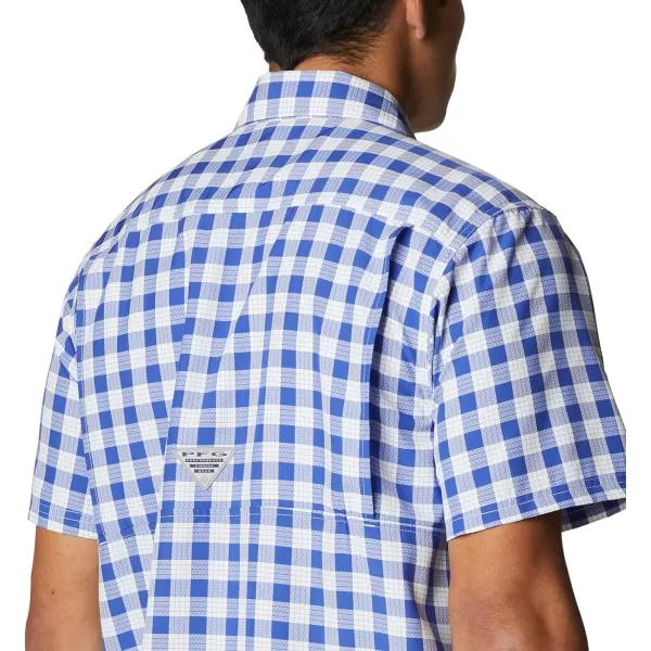 Columbia Mens Super Slack Tide ShirtTanzanite Palaka Plaid