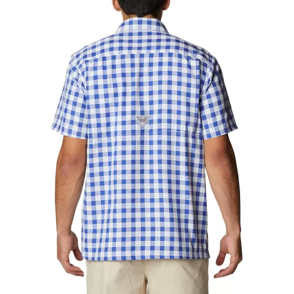 Columbia Mens Super Slack Tide ShirtTanzanite Palaka Plaid